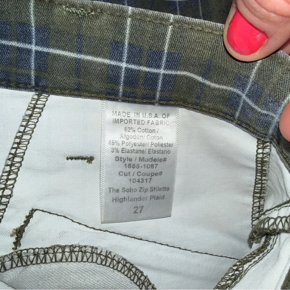 Current/Elliott Size 27 plaid pants EUC - Picture 7 of 7